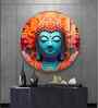 Gautam Buddha Acrylic Round Wall Art