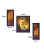 Pictorial Craftsmanship Multicolour Synthetic Wood Framed Spiritual Art Print Set of 3