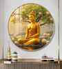 Gautama Buddha Acrylic Round Wall Art