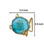 Gayatri Mantra Metal Holder with Green Agate
