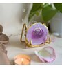 Gayatri Mantra Metal Holder with Pink Agate