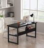 Gayle (Medium) Metal Writing Table in Black Colour