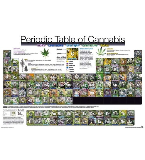 Gb Eye Periodic Table Of Cannabis