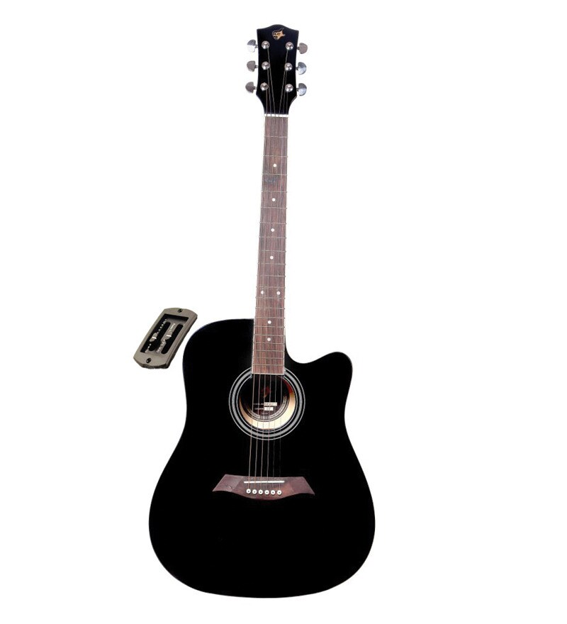 Buy Gc 41 Inch C With Eq Semi Acoustic Guitar Black Plus Free Gigbag Worth 350 Rs Online Guitars Musical Instruments Hobbies Pepperfry Product