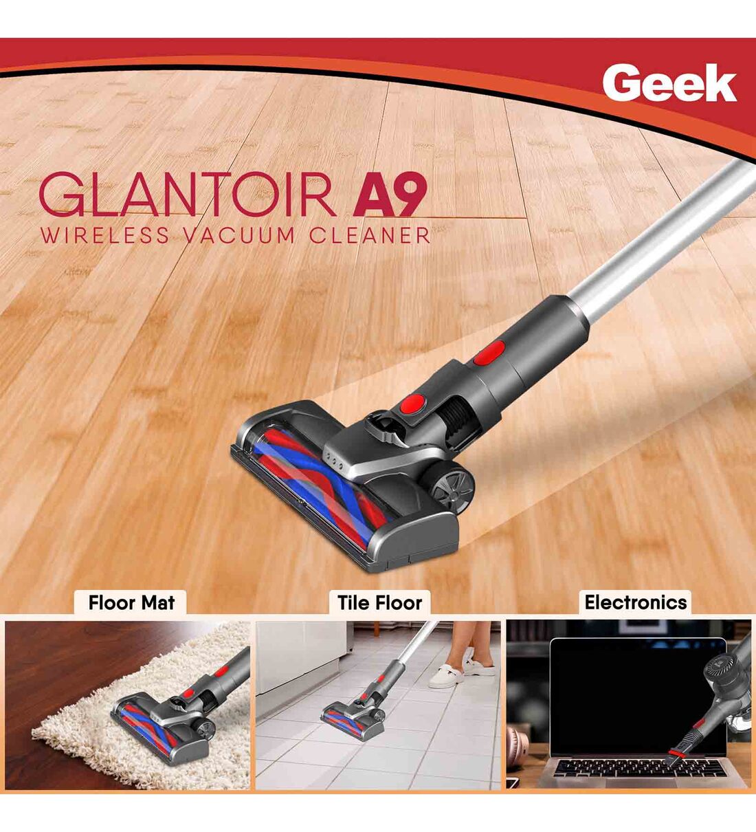 geek glantoir a9 vacuum cleaner