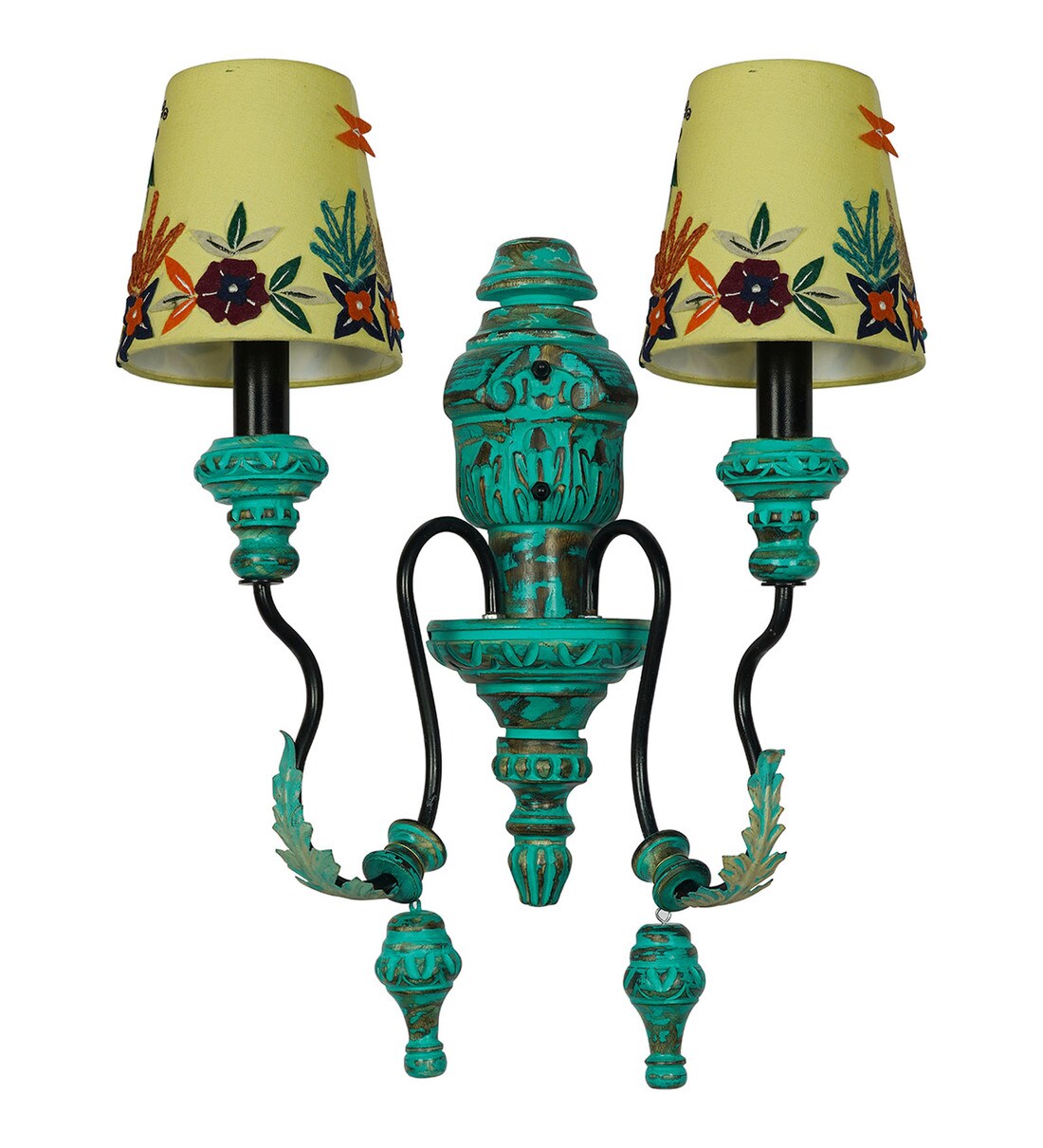 Buy Geen Wood and Steel Wall Light By Fos Lighting Online Uplight