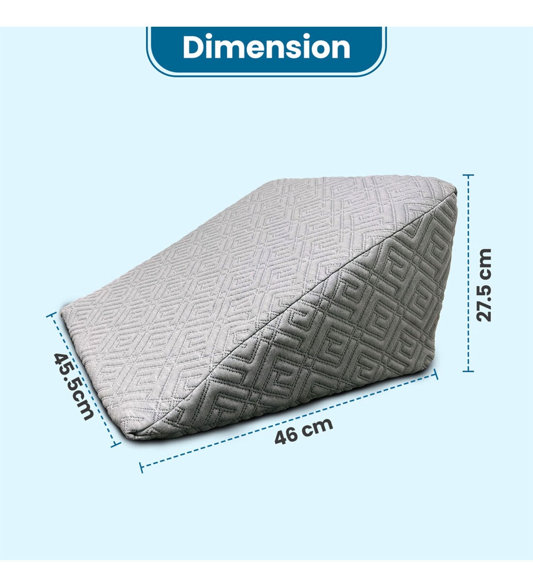 Buy Gel Memory Foam 20 x 17 Inch Wedge Pillow at 48% OFF by