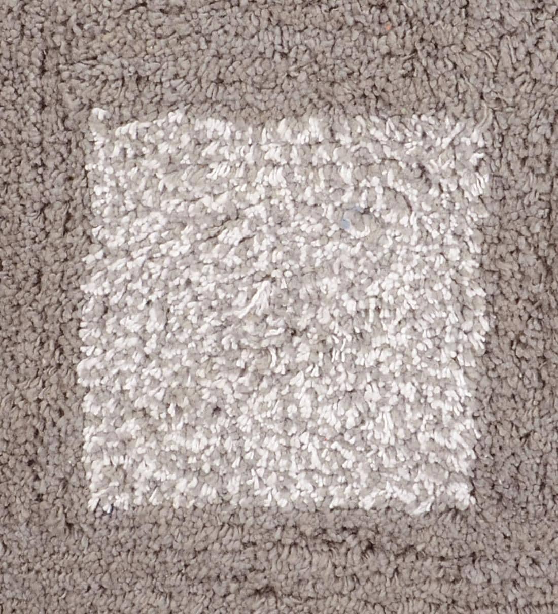 Buy Grey Geometric Cotton 24x16 Inches AntiSkid Bath Mat by Saral Home