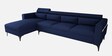 Gemini Fabric RHS 5 Seater Sectional Sofa with Adjustable Headrest in Blue Colour