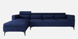 Gemini Fabric RHS 5 Seater Sectional Sofa with Adjustable Headrest in Blue Colour