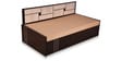 Gems Queen Size Pull-Out Sofa Cum Bed with Storage & Mattress in Beige Colour
