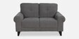 Madrid Fabric 2 Seater Sofa In Dark Grey Colour