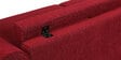 Madrid Fabric 3 Seater Sofa In Rust Red Colour