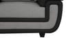 Georgia Fabric 2 Seater Sofa in Black & Grey Colour
