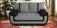 Georgia Fabric 2 Seater Sofa in Black & Grey Colour