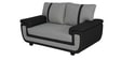 Georgia Fabric 2 Seater Sofa in Black & Grey Colour