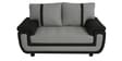 Georgia Fabric 2 Seater Sofa in Black & Grey Colour