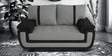 Georgia Fabric 2 Seater Sofa in Black & Grey Colour