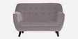 German Fabric 2 Seater Sofa In Sudu Grey Colour