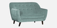 German Fabric 2 Seater Sofa In Suka Blue Colour