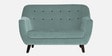 German Fabric 2 Seater Sofa In Suka Blue Colour