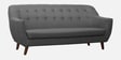 German Fabric 3 Seater Sofa in Charcoal Grey Colour