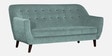German Fabric 3 Seater Sofa In Suka Blue Colour