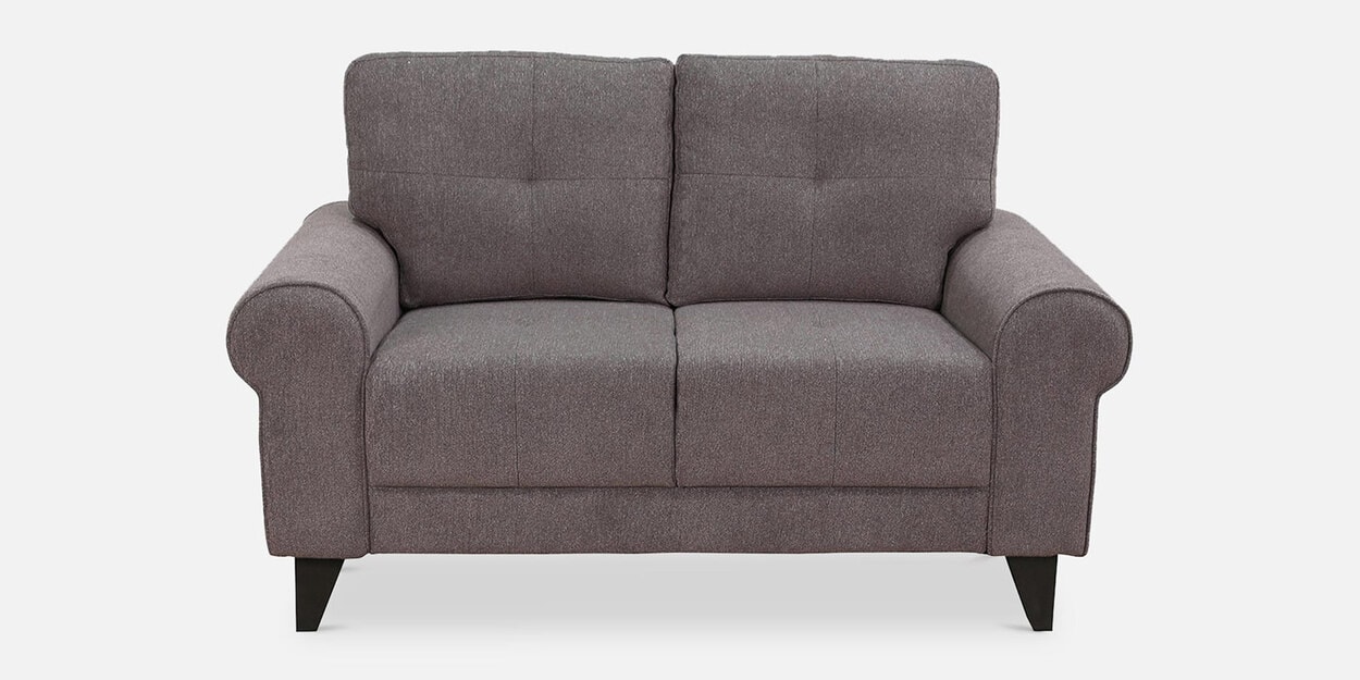 Buy Madrid Fabric 2 Seater Sofa In Brown Colour at 25 OFF by