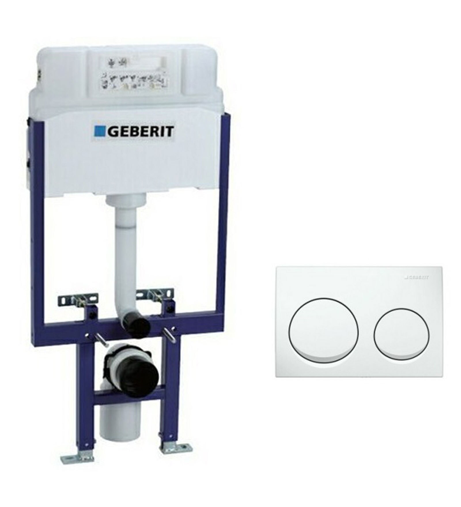 Buy Geberit White PVC Concealed Flush Tank (Model: 14020) Online ...