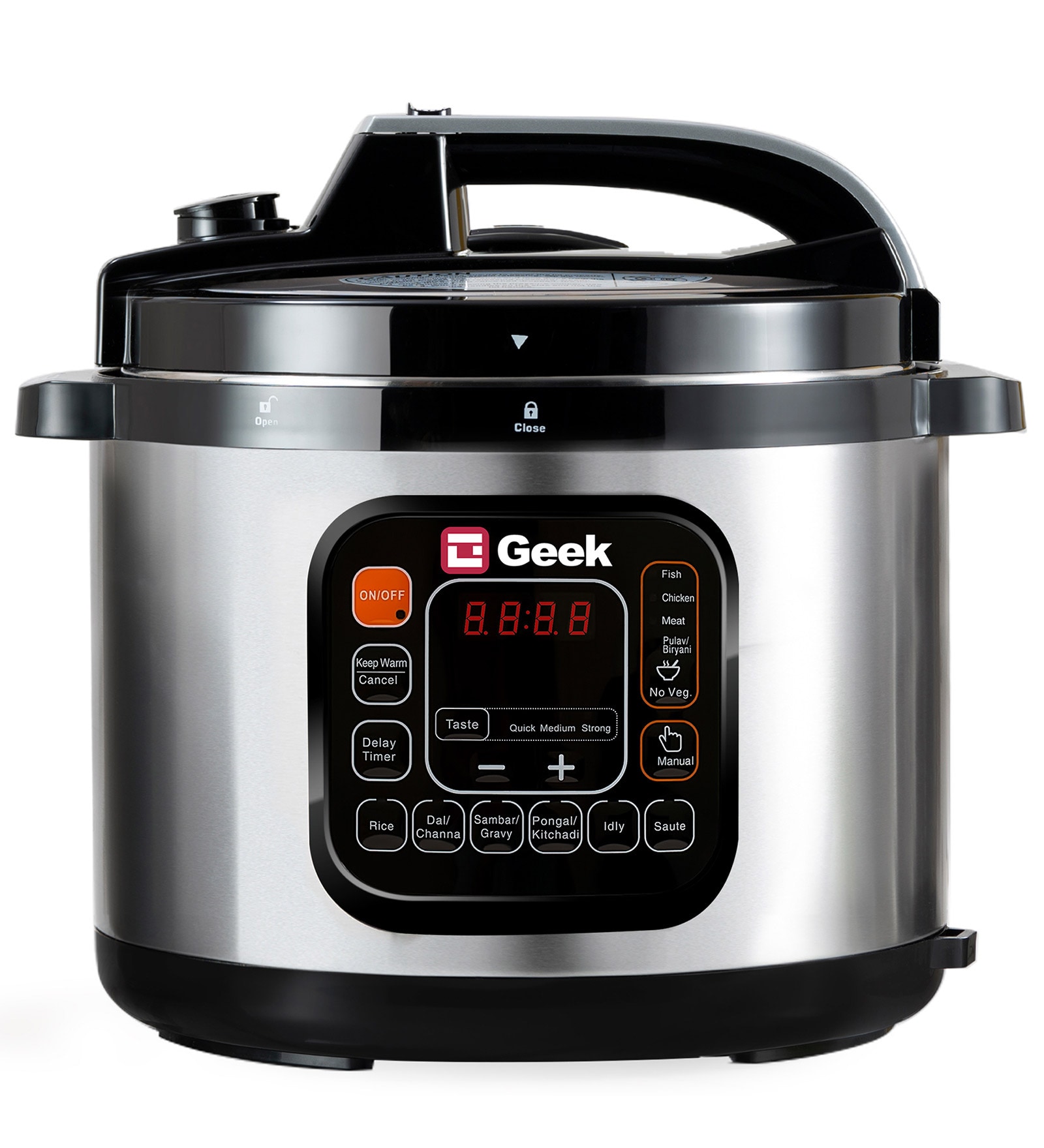 Geek Robocook Zeta 5 Liters Electric Pressure Cooker with NS Pot, Black