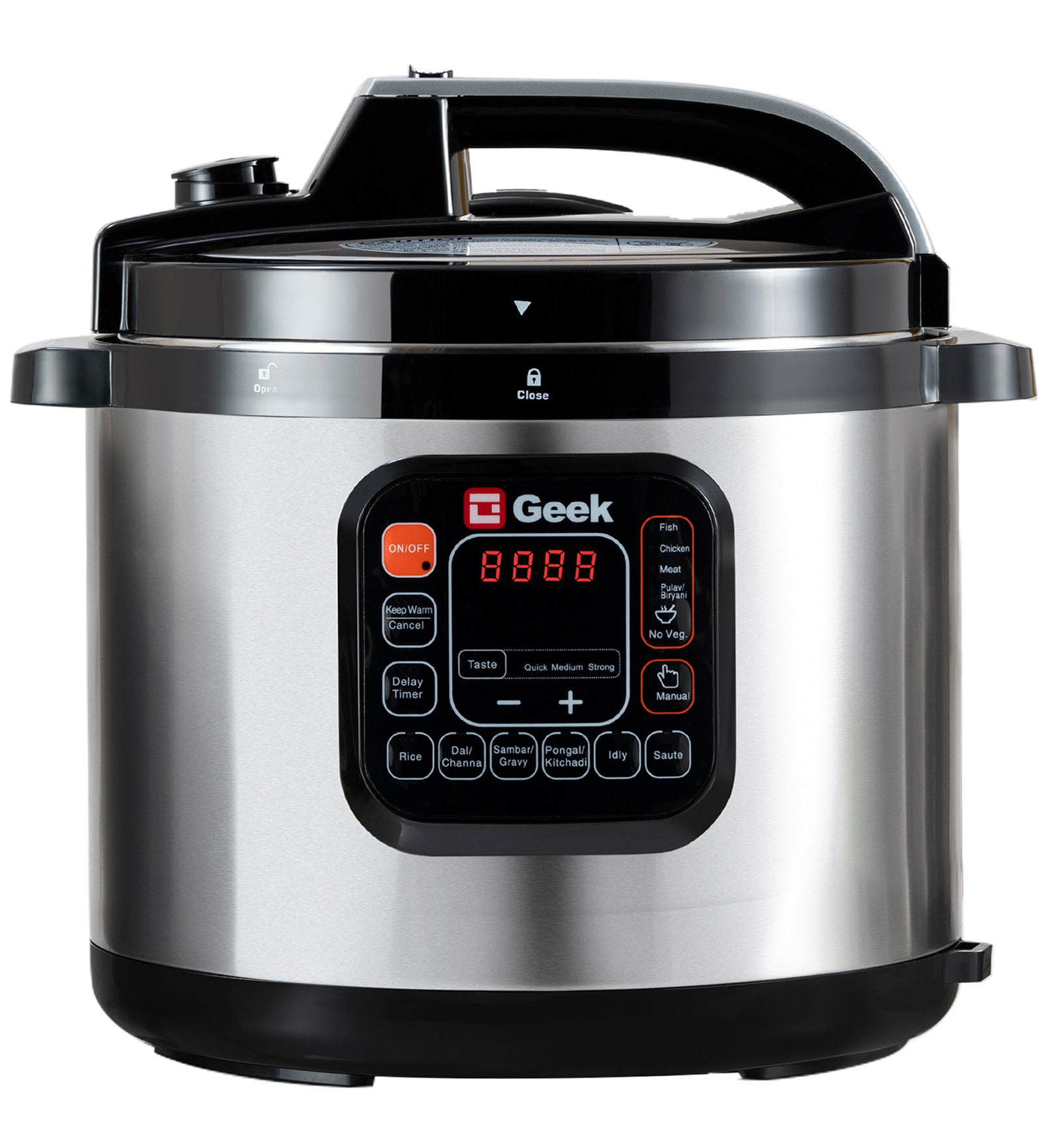 Geek Robocook Zeta 8 liter Electric Pressure Cooker with SS Pot, Black