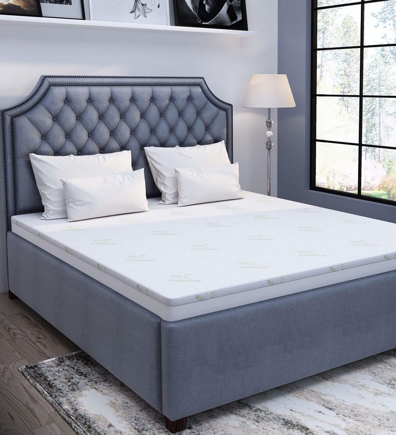 Buy Gel Infused (78x60) Mattress Topper (White) By home at 35 OFF by