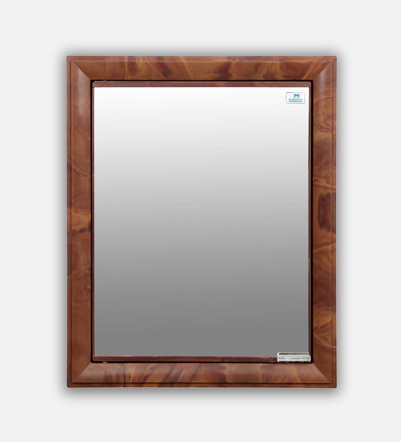 Gem Cabinet With Mirror In Mango Wood Colour Gem Cabinet With Mirror In Mango Wood Colour