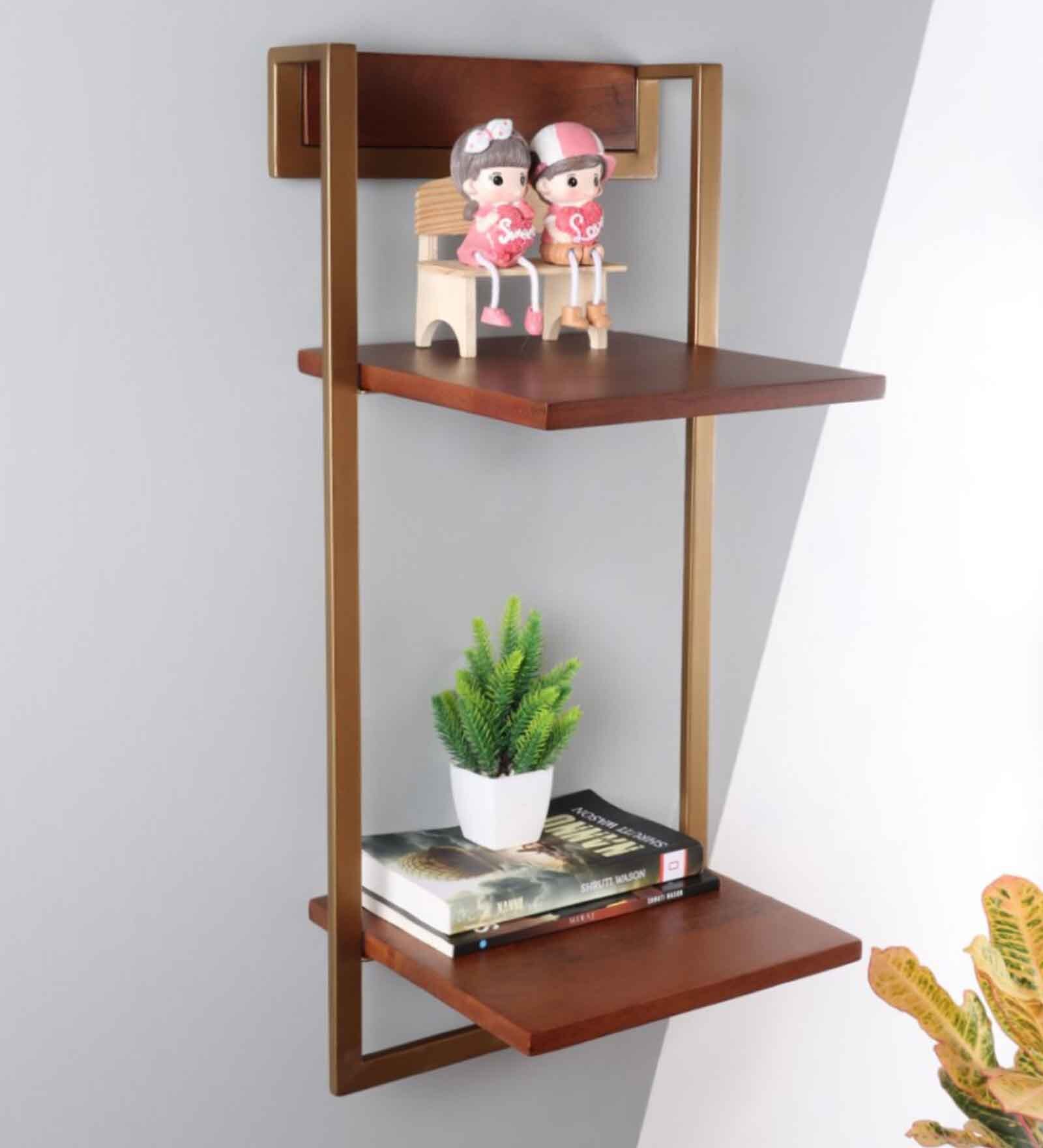 Gemmy Cinnamon Floating Wall Shelf
