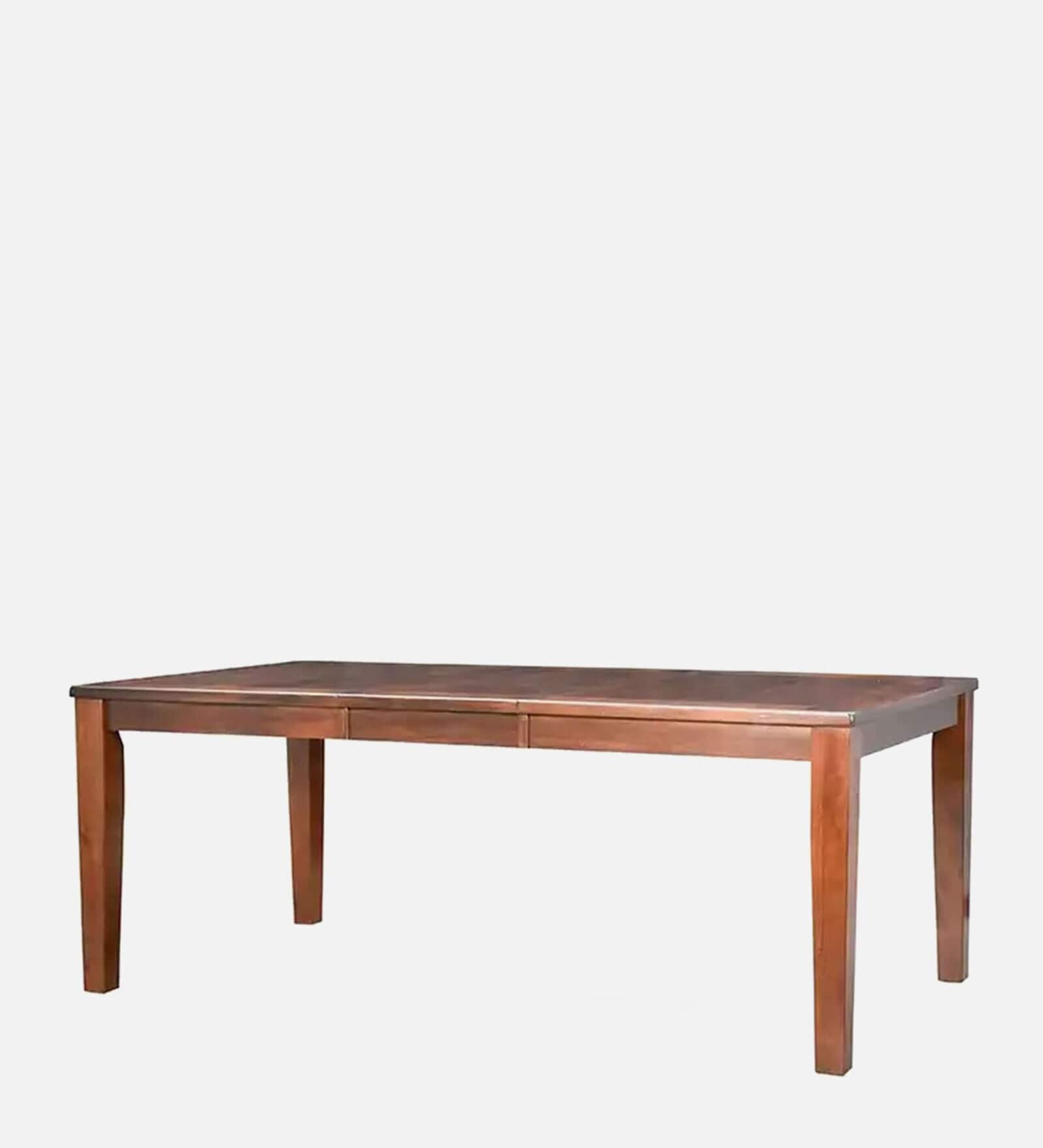 New York 8 Seater Dining Table In Brown & Black Finish