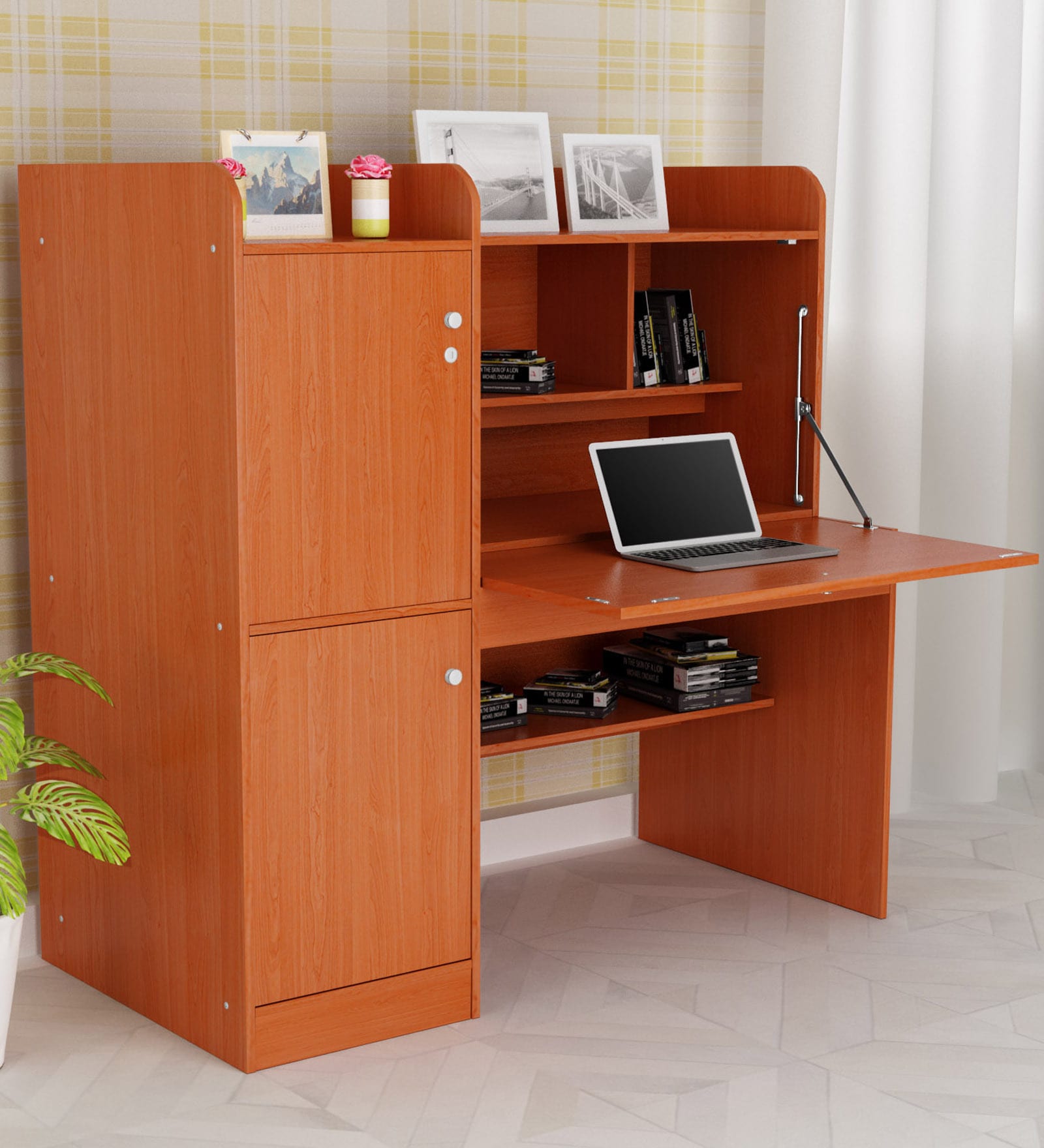 Buy Genius Study Table in Cherry Colour by Godrej Interio Online ...