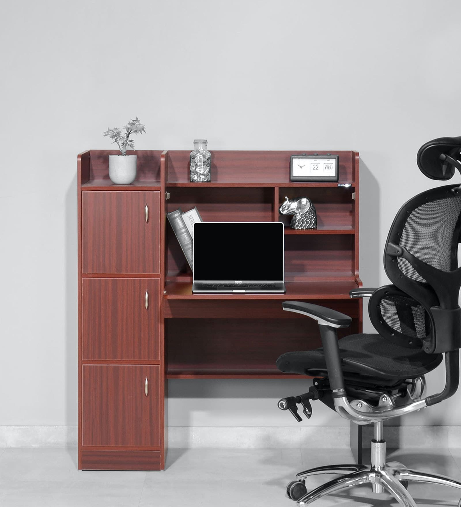 Genius Study Table in Mahagony Finish