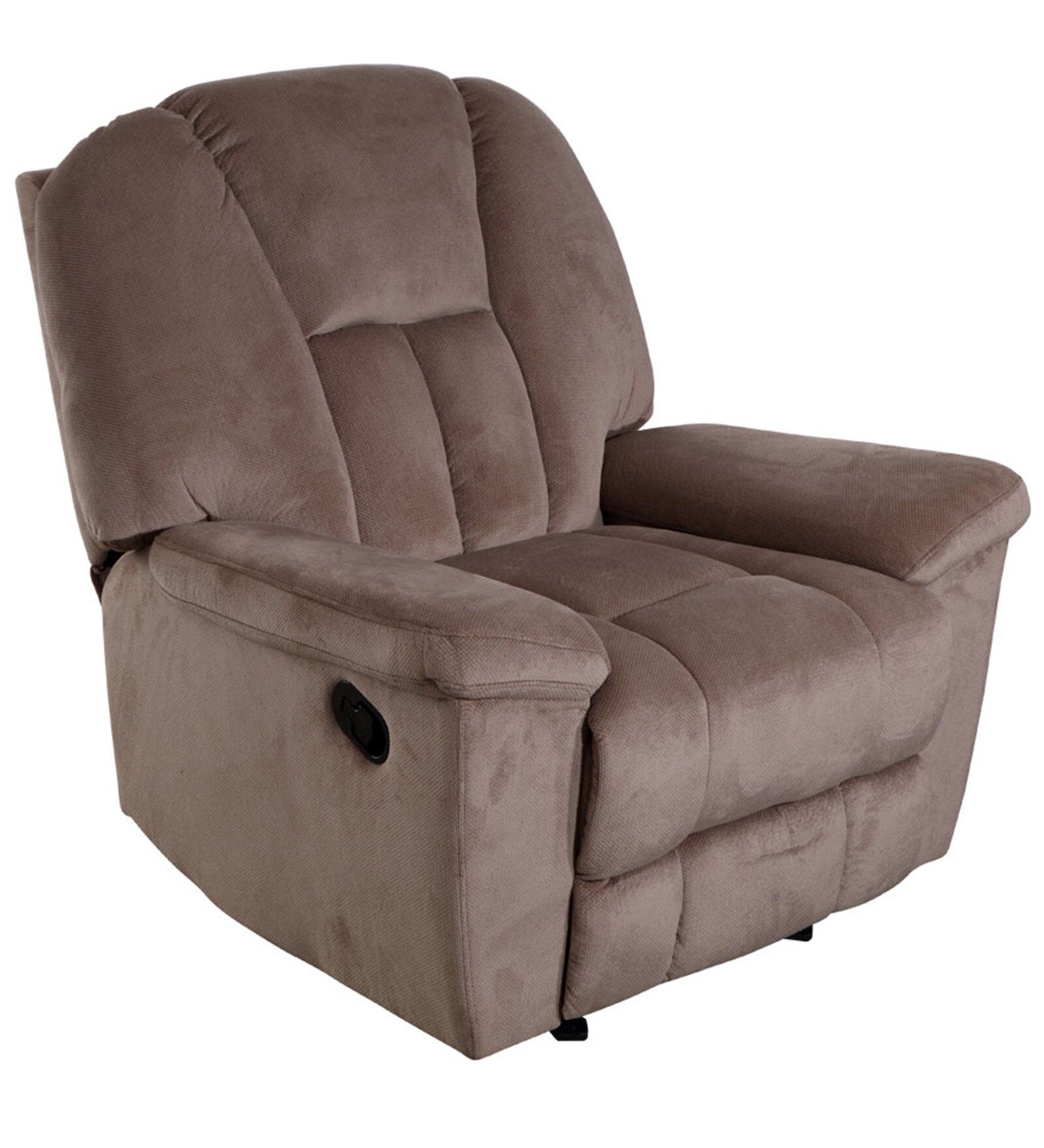 Buy Genoa One Seater Recliner Sofa in Khaki Colour by Evok Online