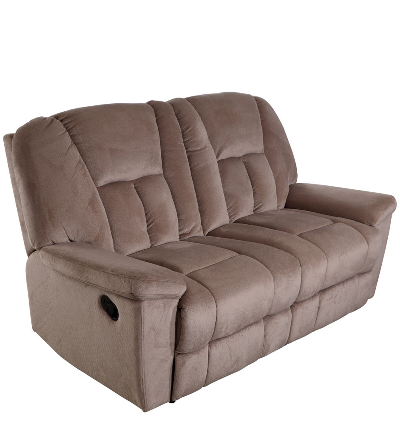 Buy Genoa Two Seater Recliner Sofa in Khaki Colour by Evok Online