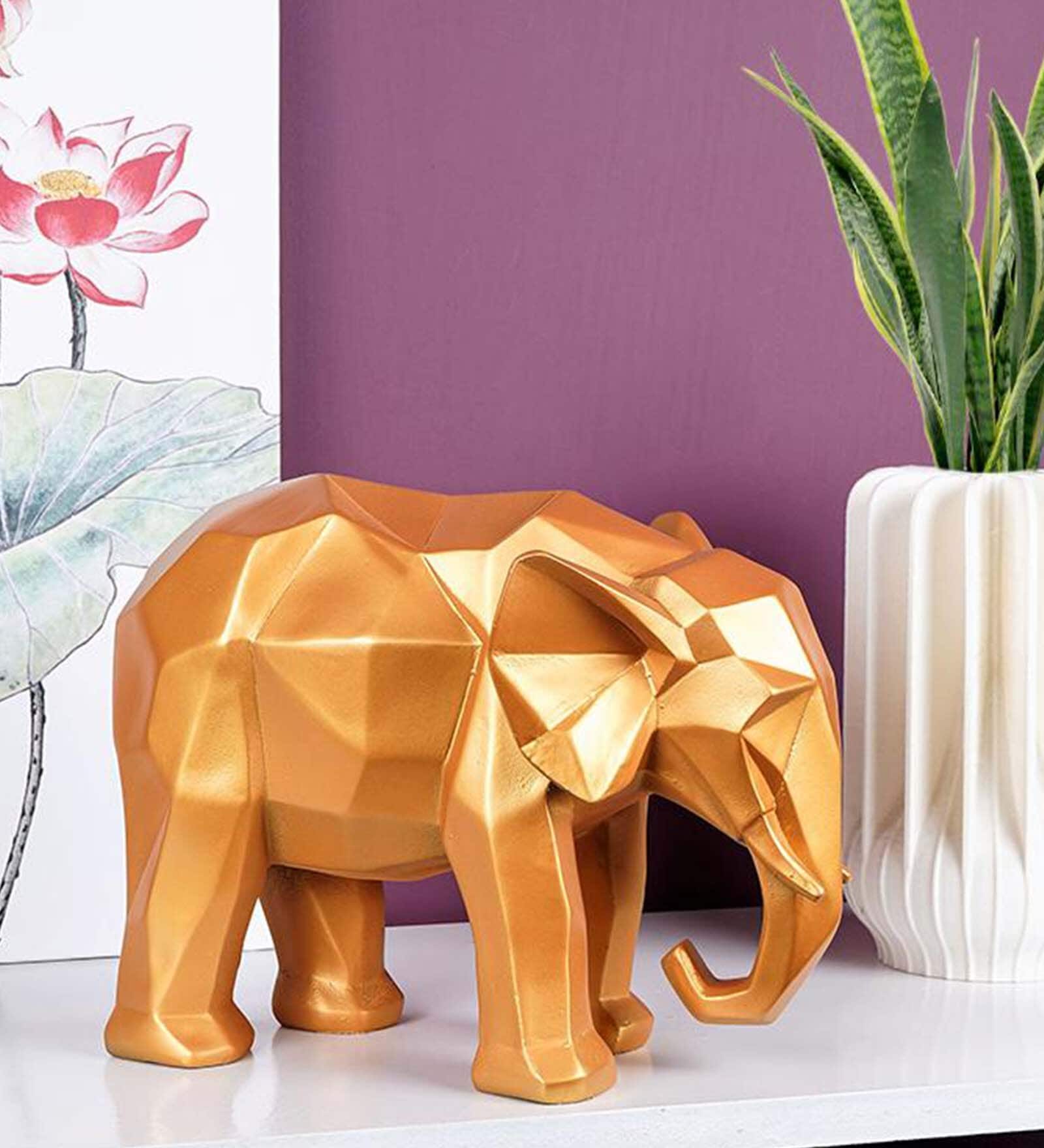 Geometric Elephant Resin Animal Figurine Geometric Elephant Resin Animal Figurine