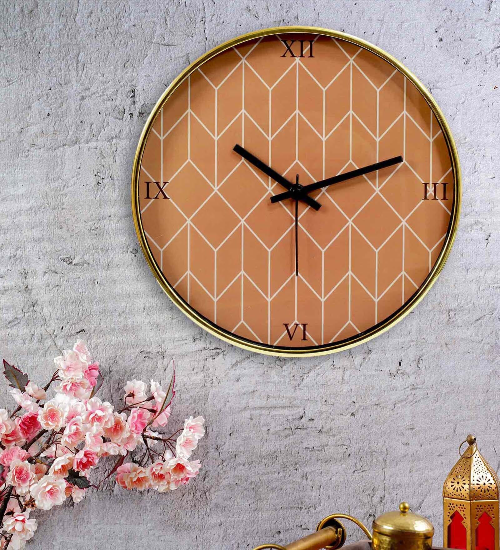 Geometric Pattern Wall Clock