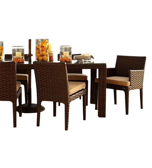 Cappuccino Six Seater Dining Set 1t 4c 2ac By Gebe