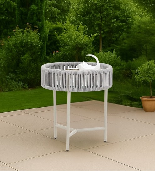 Genting Malaysian Aluminium Outdoor Table In Grey Finish