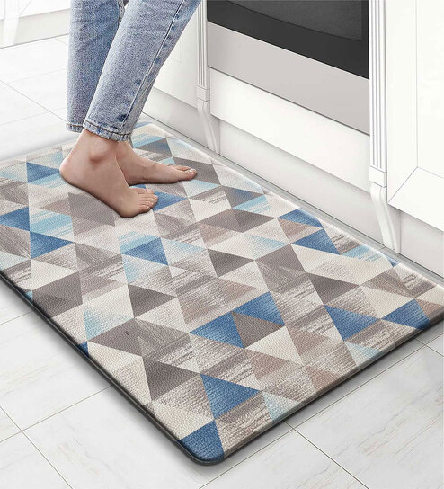 Abstractal Abstract Microfibre 30x18 Inches Anti Skid Door Mat