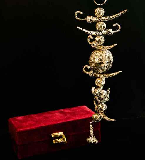 German Silver Nazar Battu (7 Chillies & 1 Lemon)