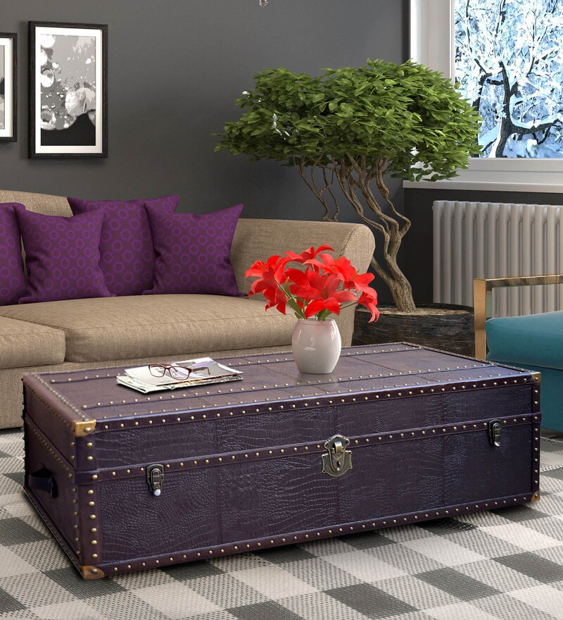 Buy Genuine LeatherVintage Trunk Coffee Table By Studio Ochre Online