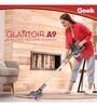 Geek Glantoir A9 Wireless Handheld Vacuum Cleaner with 2200 mAh Rechargeable Lithium Ion Battery with 10 KPA Suction Power for Floor, Carpet and Car, Grey