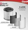 Geek Ikuku A2 Air Purifier with HEPA Filter and ObliqFlow Purification Technology (Gold)