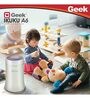 Geek Ikuku A6 Air Purifier with HEPA Filter, Digital LED Display and ObliqFlow Purification Technology (White)
