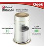 Geek Ikuku A6 Air Purifier with HEPA Filter, Digital LED Display and ObliqFlow Purification Technology (White)